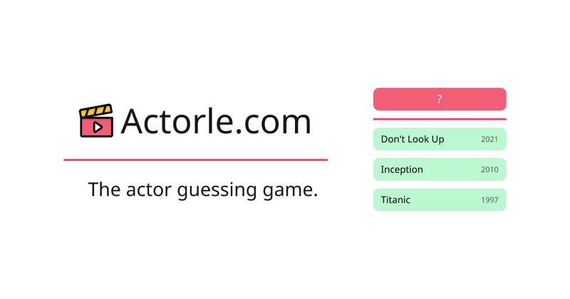 Actorle game preview