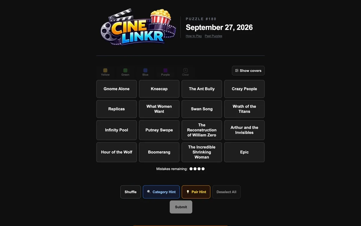 CineLinkr game preview