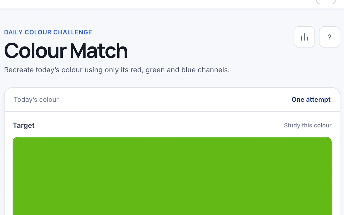 Colour Match game preview