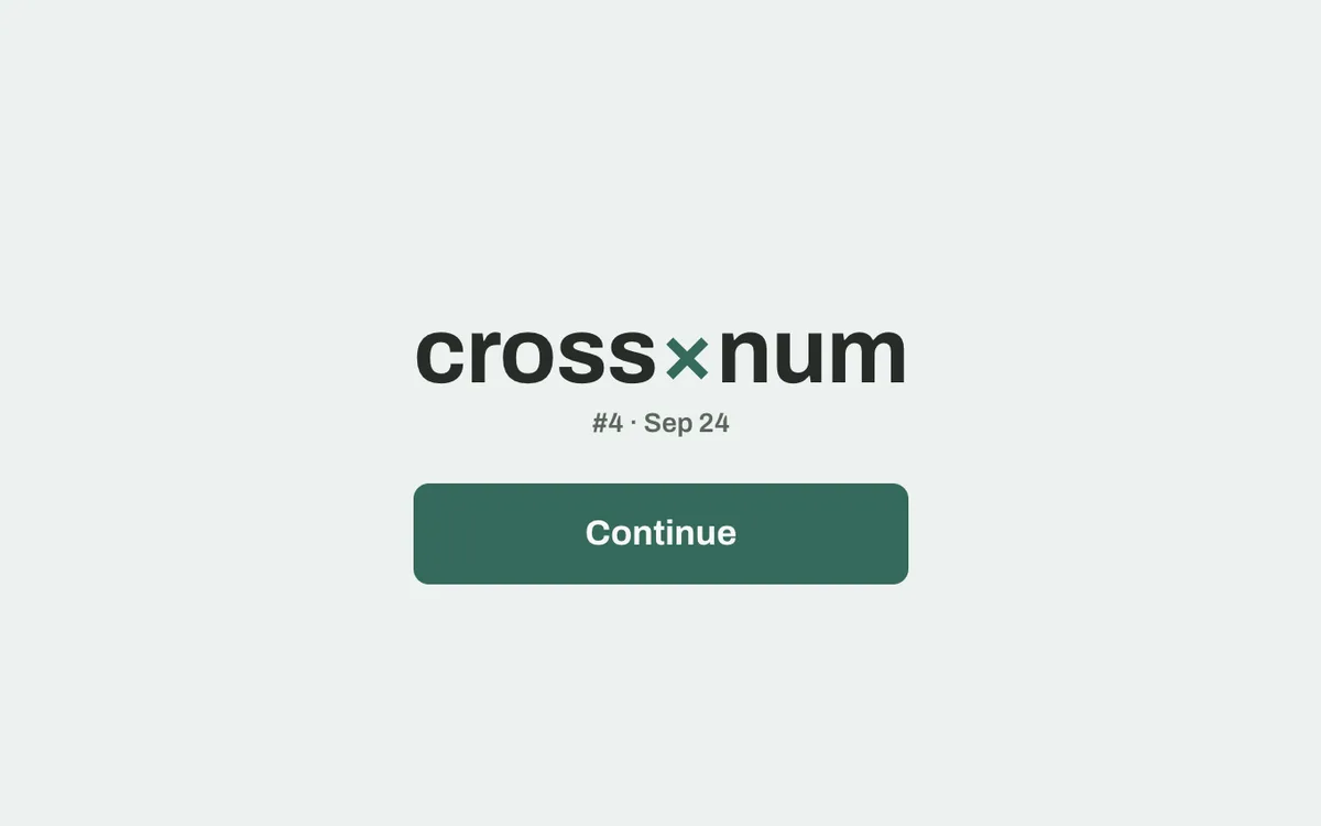 Crossnum game preview