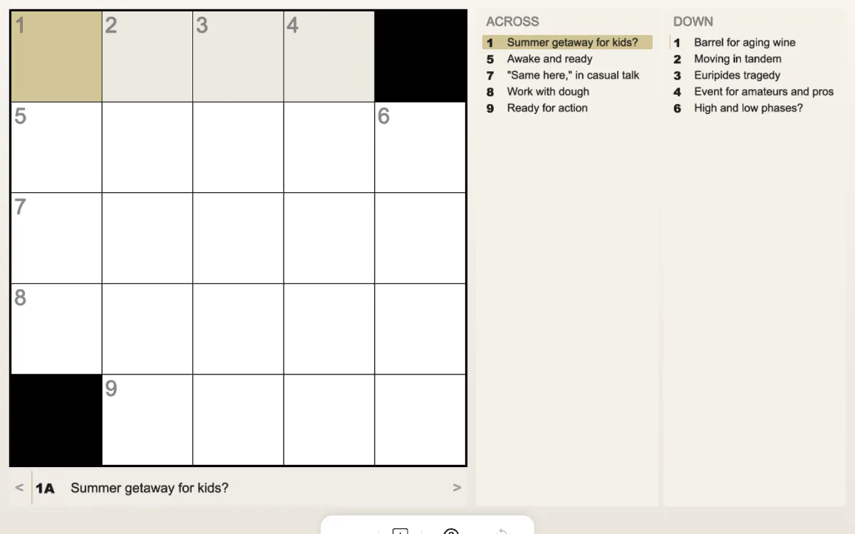 DailyPlay Crossword Mini game preview