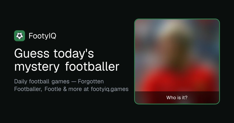 FootyIQ game preview