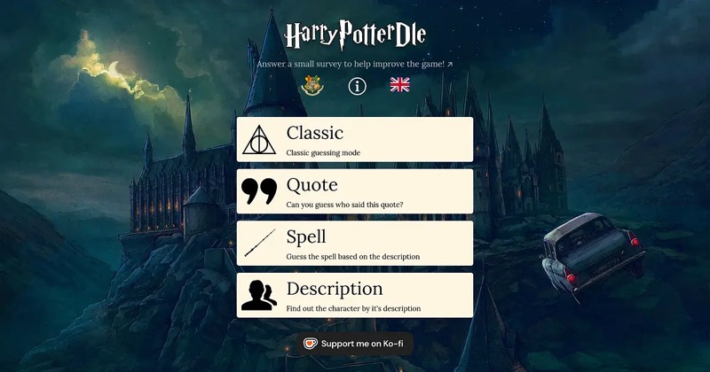 HarryPotterDle game preview