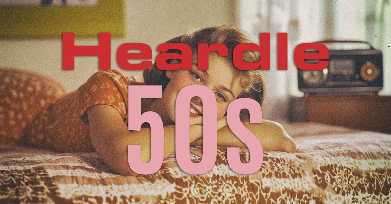 Heardle 1950's game preview