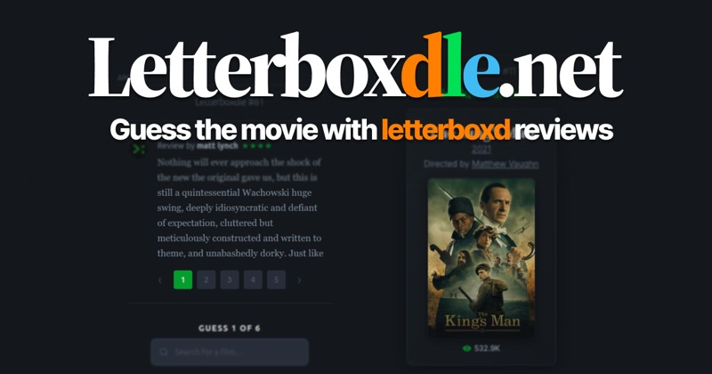 Letterboxdle game preview