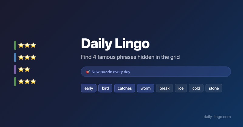 Lingo game preview
