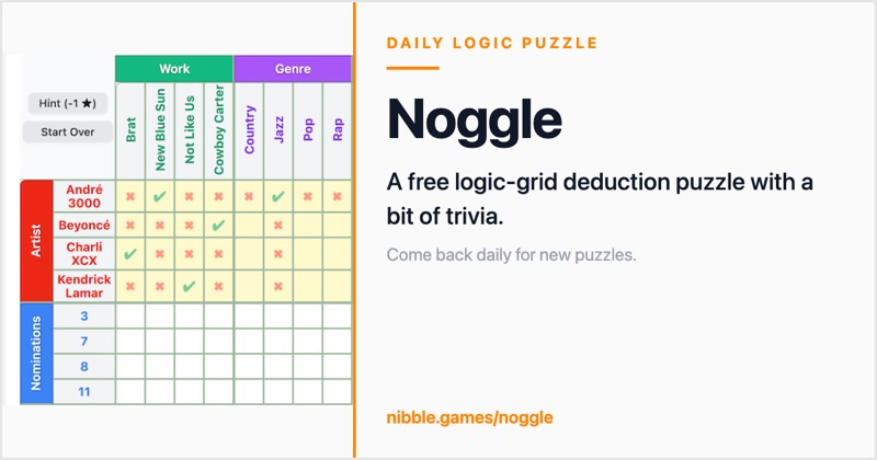 Noggle game preview