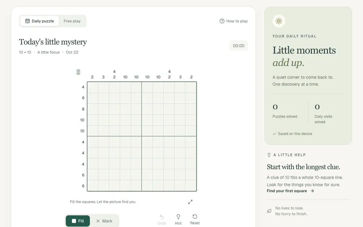 Nonograms game preview