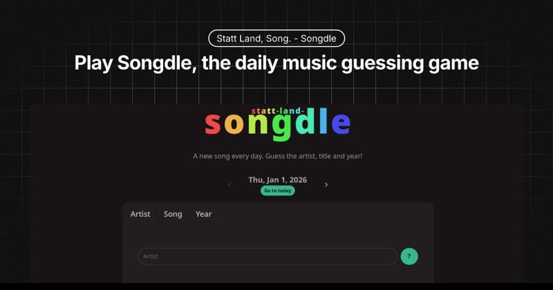Songdle game preview