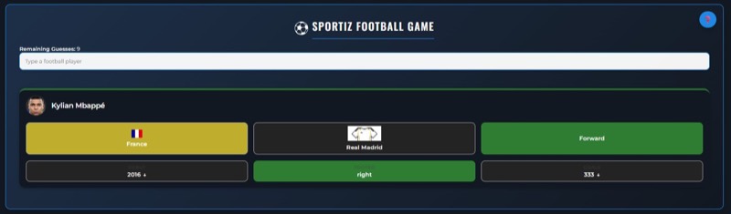 Sportiz game preview