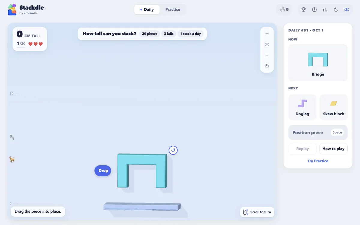 Stackdle game preview