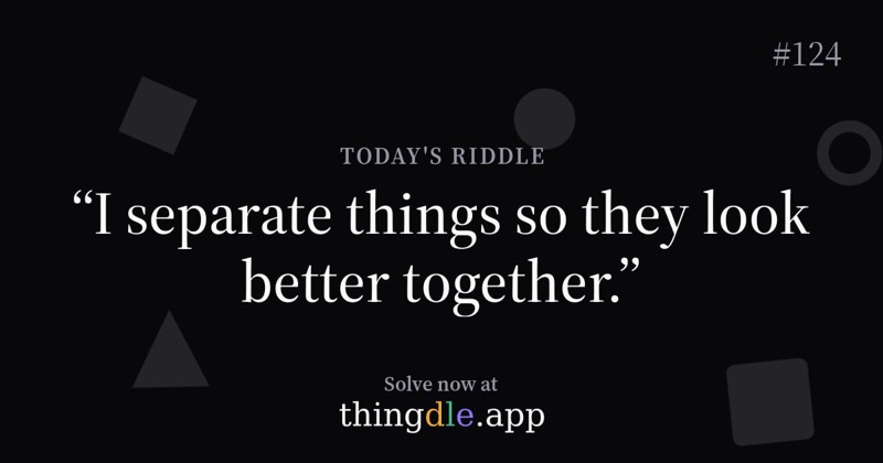 Thingdle game preview