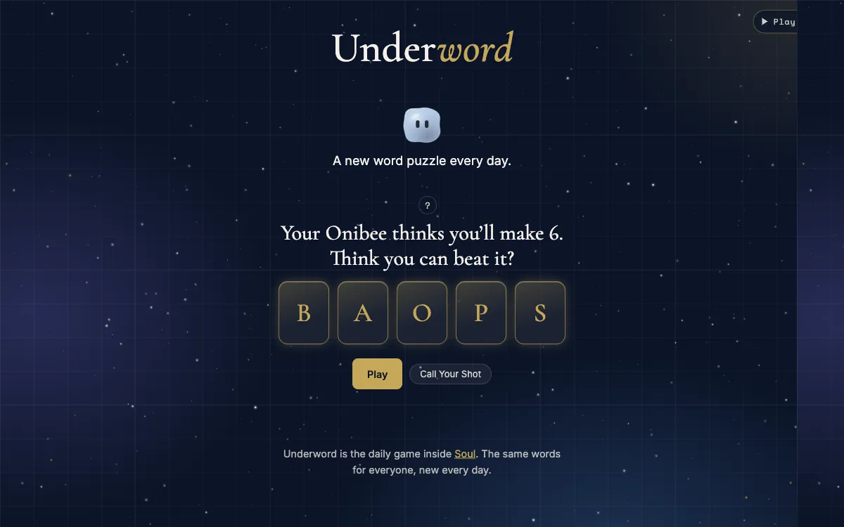 Underword game preview