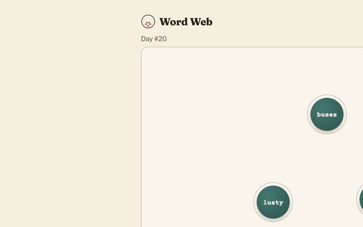 Word Web game preview