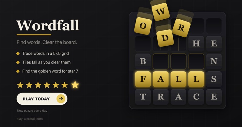 Wordfall game preview